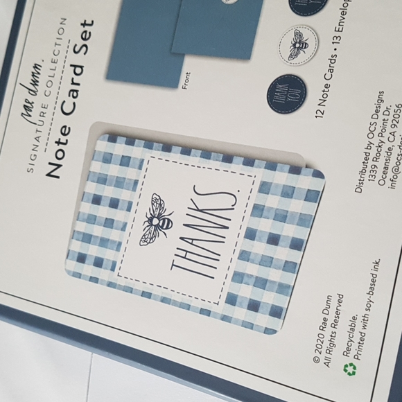 37 Pcs Rae Dunn Thank You Cards with Envelopes and Stickers - Picture 6 of 9